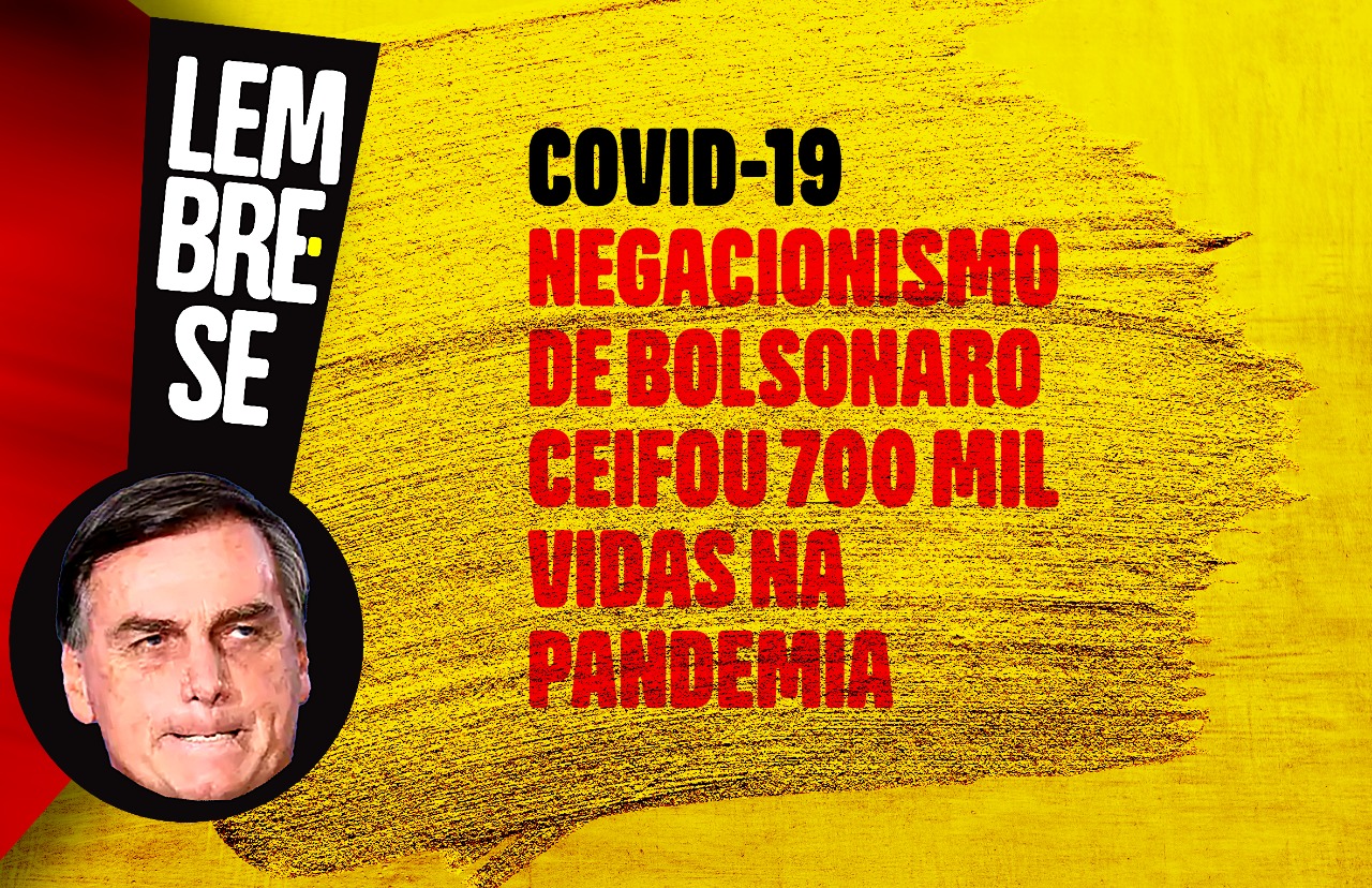 Negacionismo de Bolsonaro ceifou 700 mil vidas na pandemia